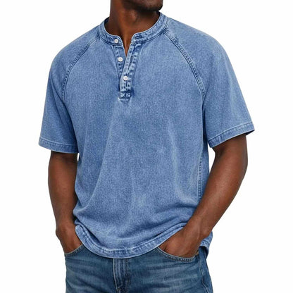 Ansel - Classic Short-Sleeve Henley | By Mason & Reed London