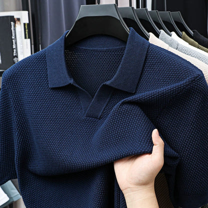 Winslow - Luxe Weave Polo Shirt | By Mason & Reed London