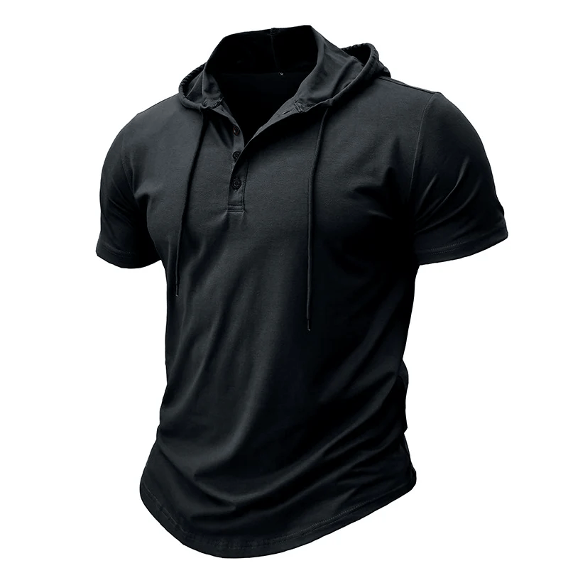 Rhett - Relaxed Fit Henley Hoodie | By Mason & Reed London