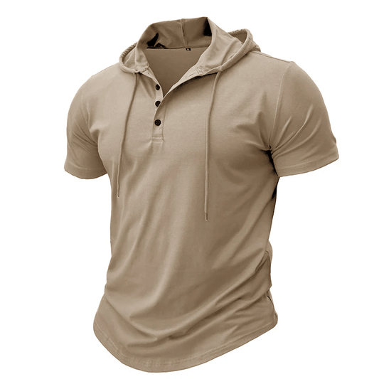Rhett - Relaxed Fit Henley Hoodie | By Mason & Reed London