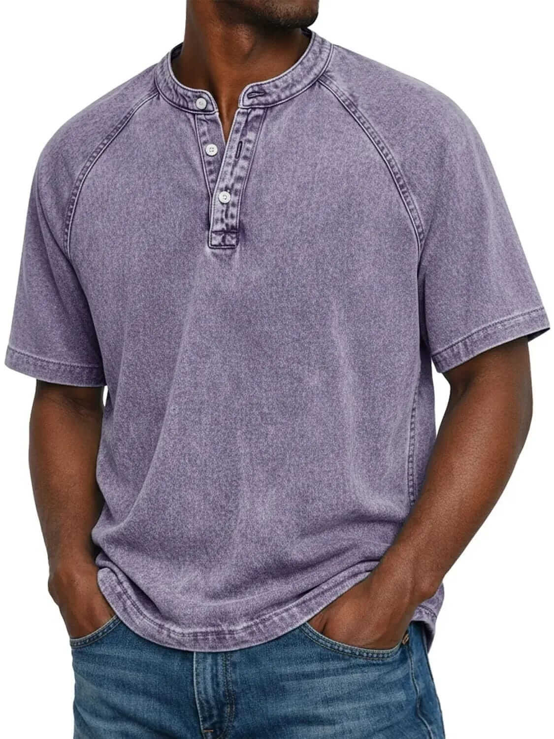 Ansel - Classic Short-Sleeve Henley | By Mason & Reed London