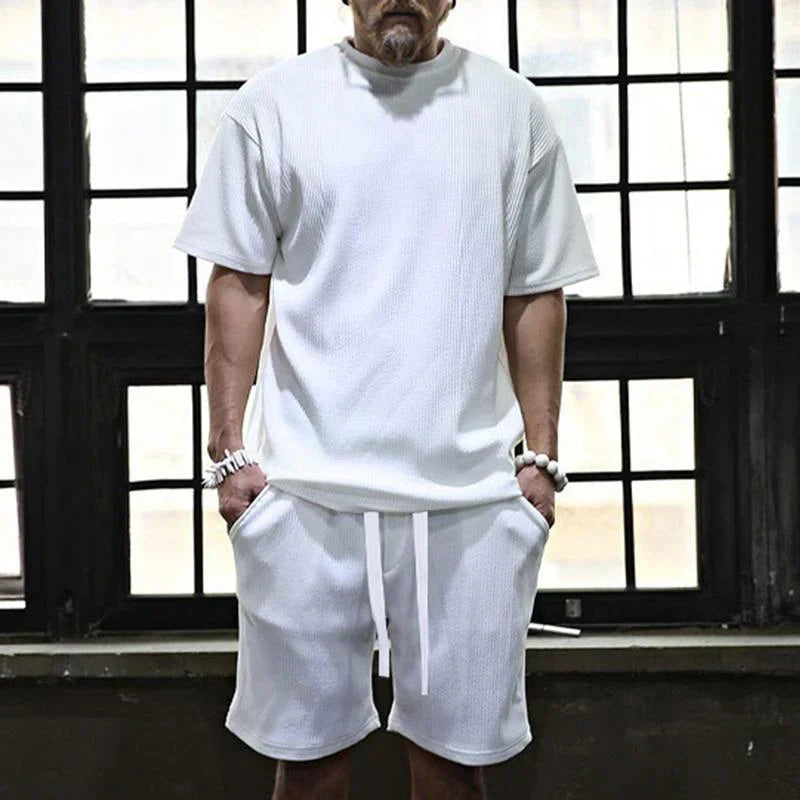 Talin - Relaxed Resort Shirt & Shorts Set | By Mason & Reed London