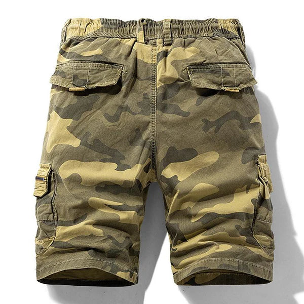 Marshall - Retro Camouflage Cargo Shorts | By Mason & Reed London