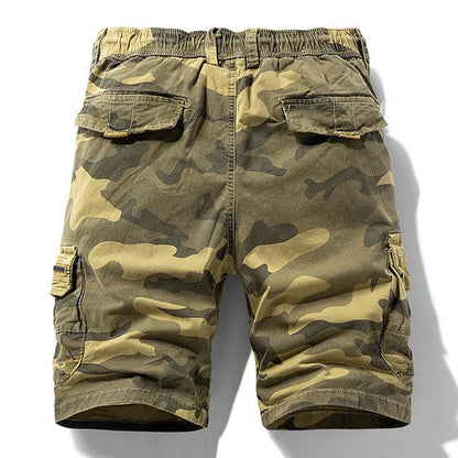 Marshall - Retro Camouflage Cargo Shorts | By Mason & Reed London