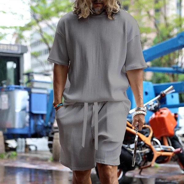 Talin - Relaxed Resort Shirt & Shorts Set | By Mason & Reed London