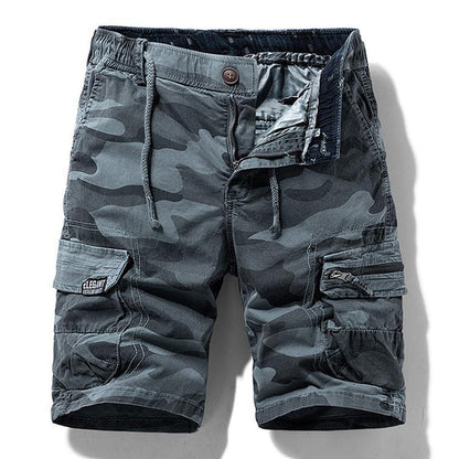 Marshall - Retro Camouflage Cargo Shorts | By Mason & Reed London