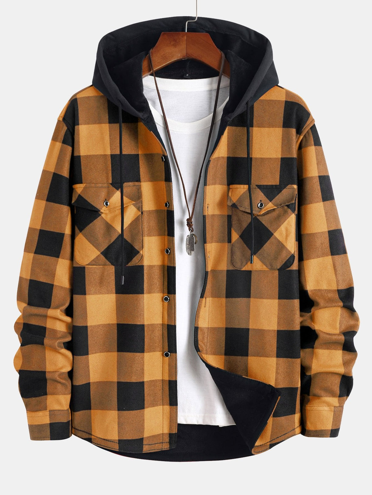 James - Relaxed Hooded Shirt | By Mason & Reed London