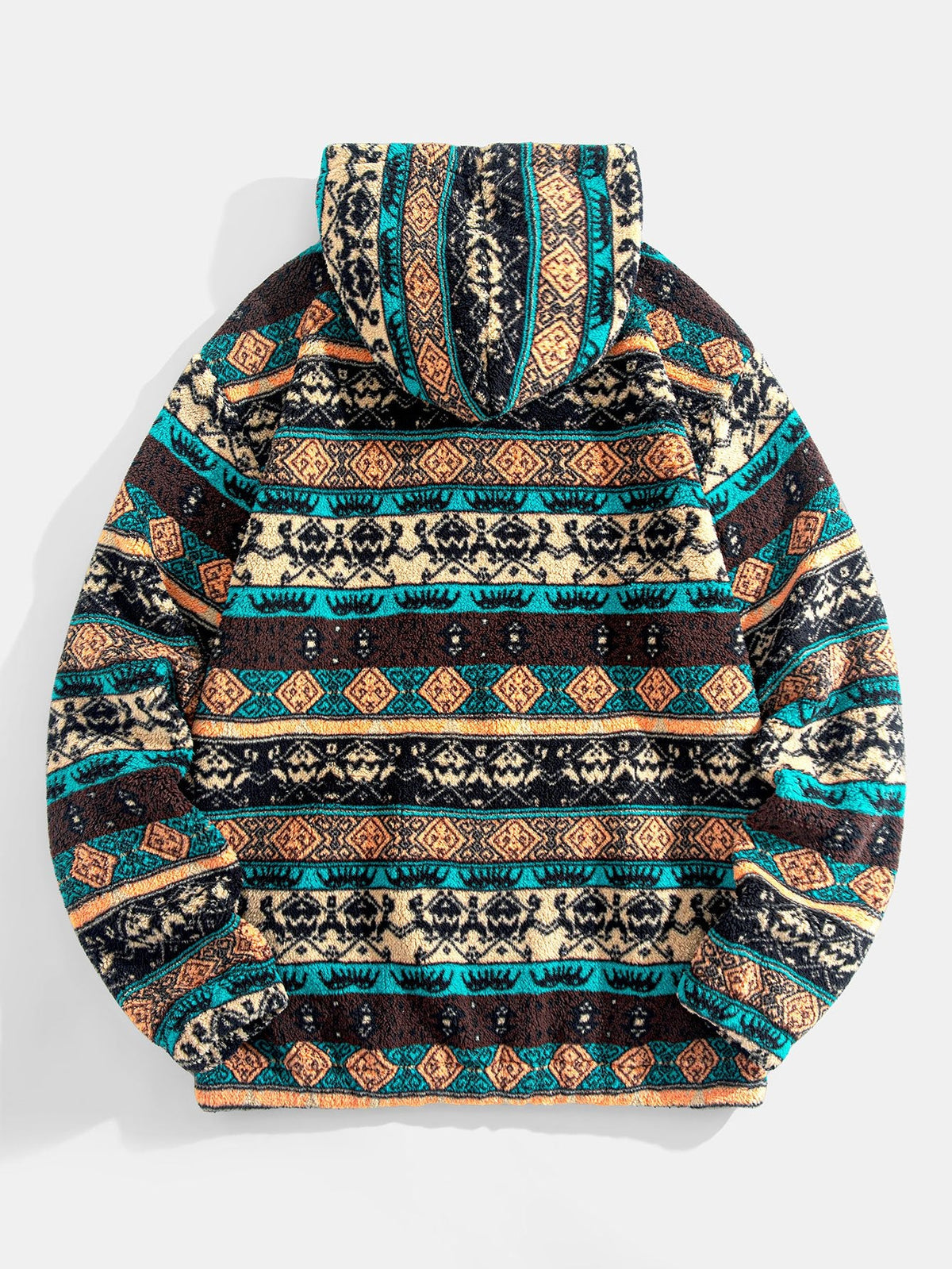 Edgar - Ethnic Geometric Hooded Pullover | By Mason & Reed London