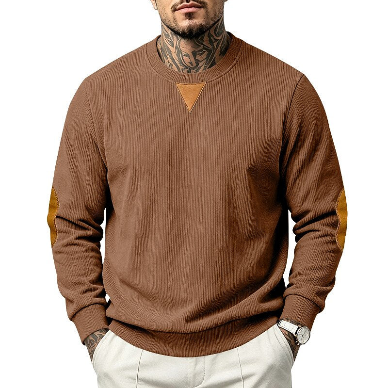 Billy - Textured Colour Block Sweatshirt | By Mason & Reed London