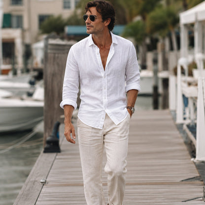 Bratt - Relaxed Coastal Button Shirt | By Mason & Reed London
