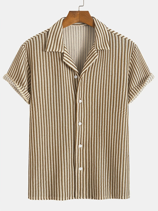 Tatum - Refined Striped Button-Up Shirt | By Mason & Reed London