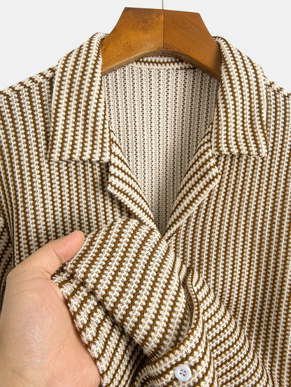 Tatum - Refined Striped Button-Up Shirt | By Mason & Reed London