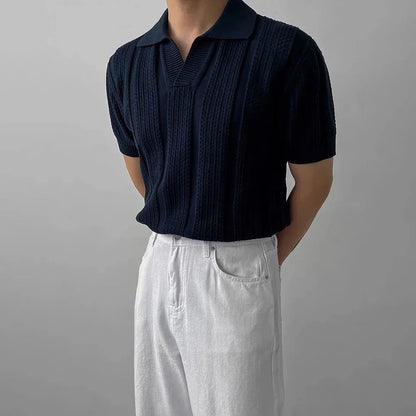 Roger - Classic Knitted Polo Shirt | By Mason & Reed Londone Toronto