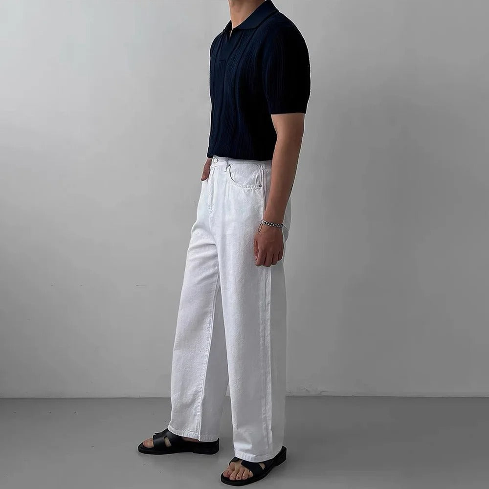 Roger - Classic Knitted Polo Shirt | By Mason & Reed Londone Toronto