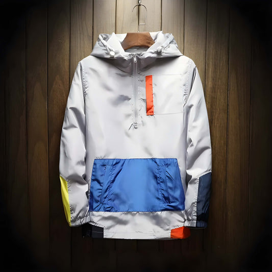 Walden - Color Block Half-Zip Windbreaker | By Mason & Reed London