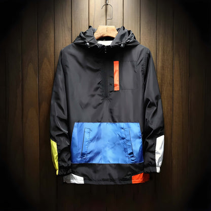 Walden - Color Block Half-Zip Windbreaker | By Mason & Reed London