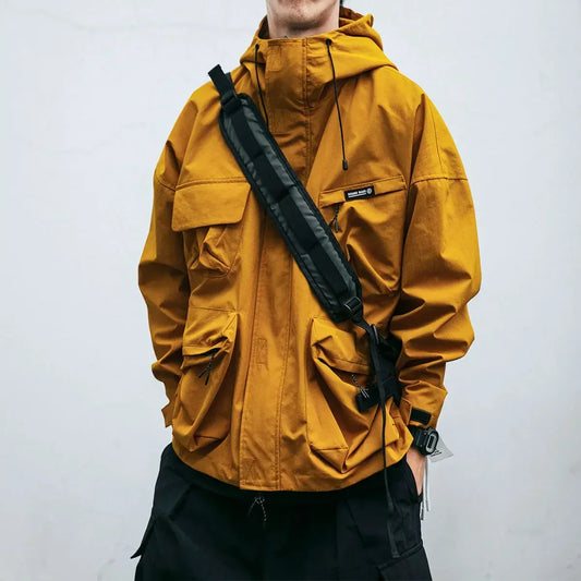 Ward -  Multi-Pocket Hooded Windbreaker Jacket | By Mason & Reed London