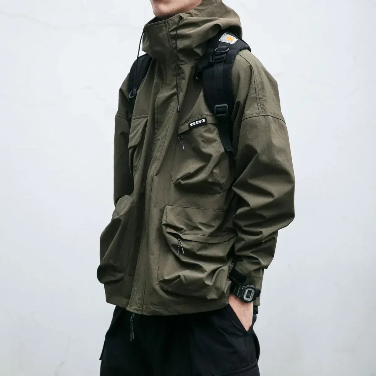 Ward -  Multi-Pocket Hooded Windbreaker Jacket | By Mason & Reed London