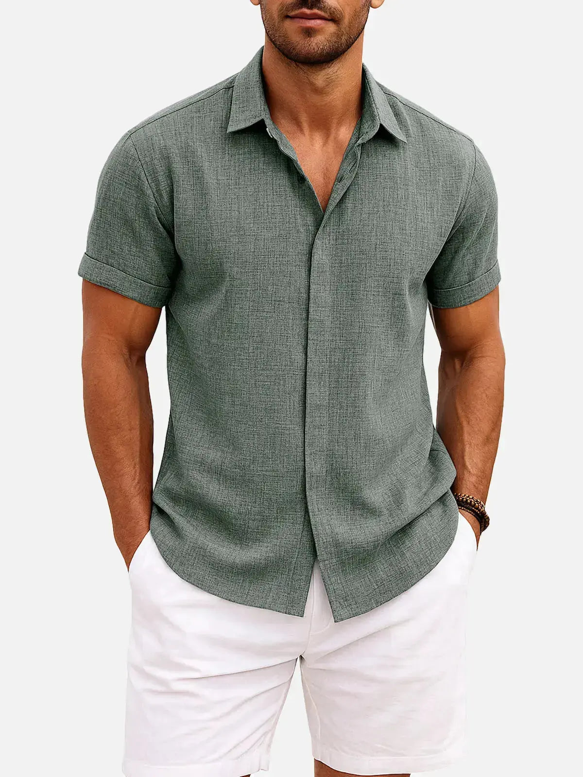 Walt -  Button-Down Short Sleeve Shirt | By Mason & Reed London