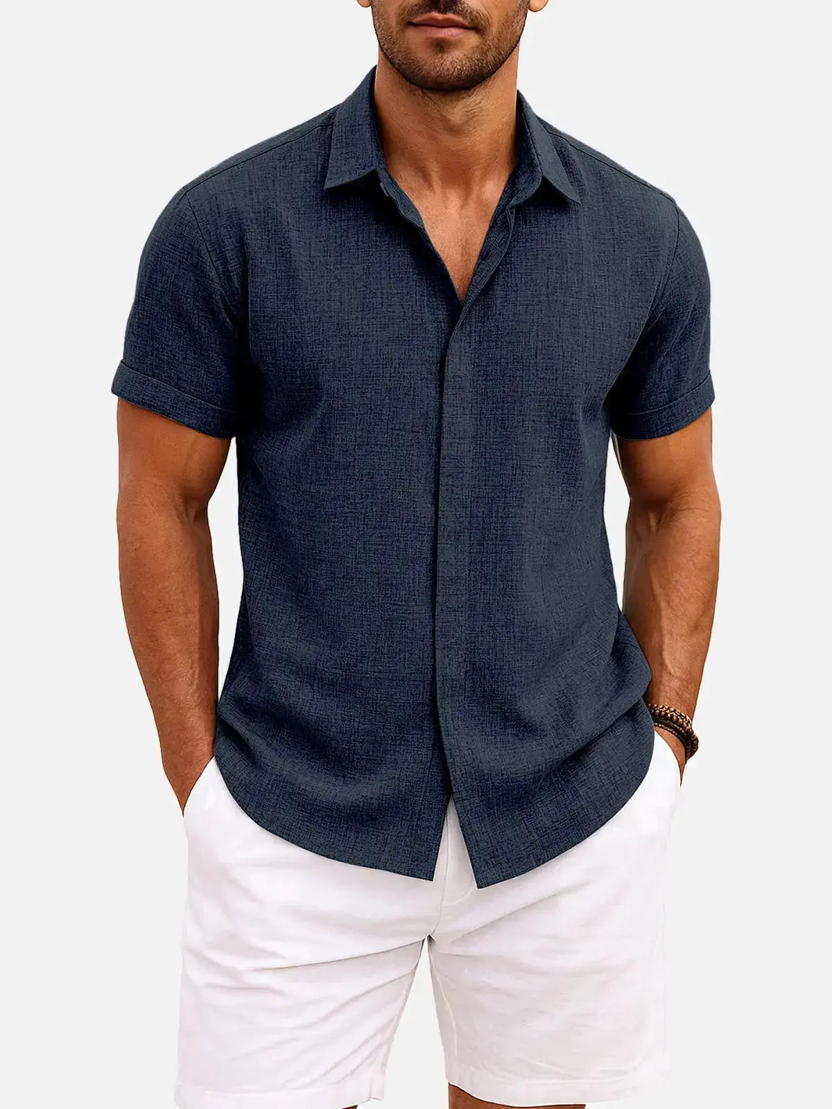 Walt -  Button-Down Short Sleeve Shirt | By Mason & Reed London