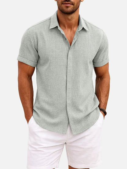 Walt -  Button-Down Short Sleeve Shirt | By Mason & Reed London