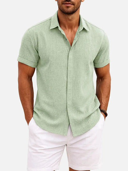 Walt -  Button-Down Short Sleeve Shirt | By Mason & Reed London