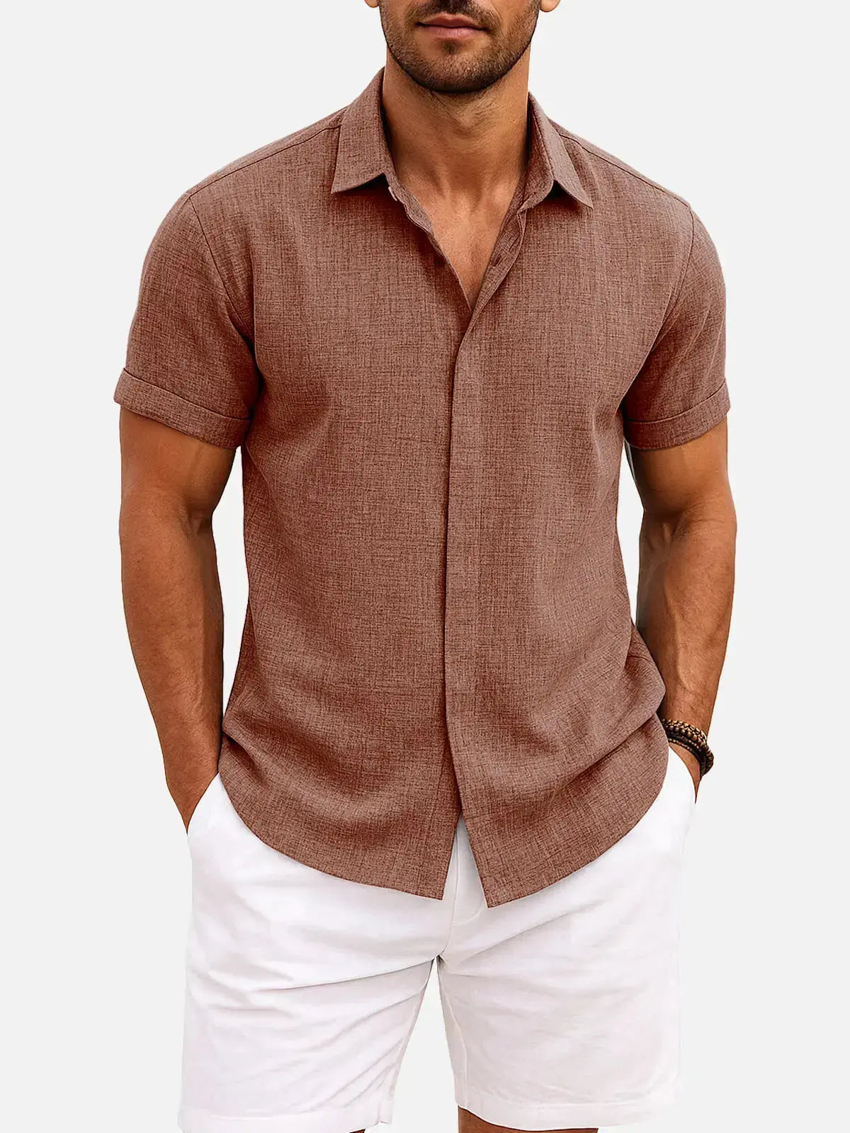 Walt -  Button-Down Short Sleeve Shirt | By Mason & Reed London