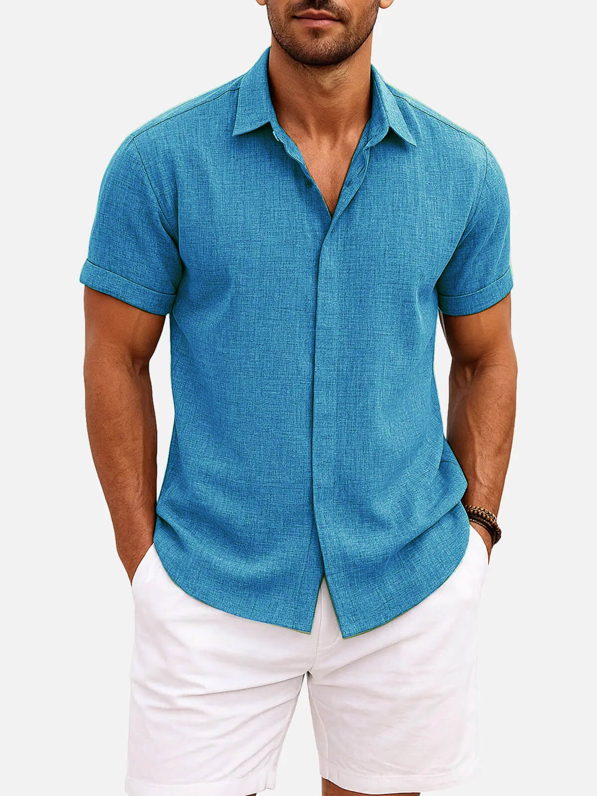 Walt -  Button-Down Short Sleeve Shirt | By Mason & Reed London