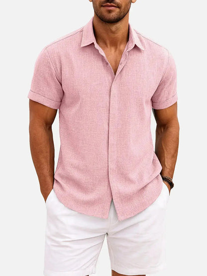 Walt -  Button-Down Short Sleeve Shirt | By Mason & Reed London