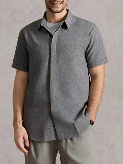 Walt -  Button-Down Short Sleeve Shirt | By Mason & Reed London
