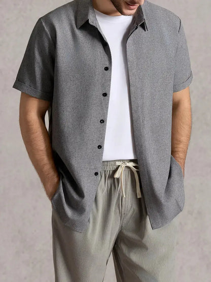 Walt -  Button-Down Short Sleeve Shirt | By Mason & Reed London