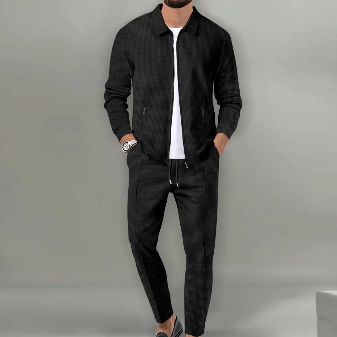 Dorian - Modern Textured Jacket & Trouser Set | By Mason & Reed London