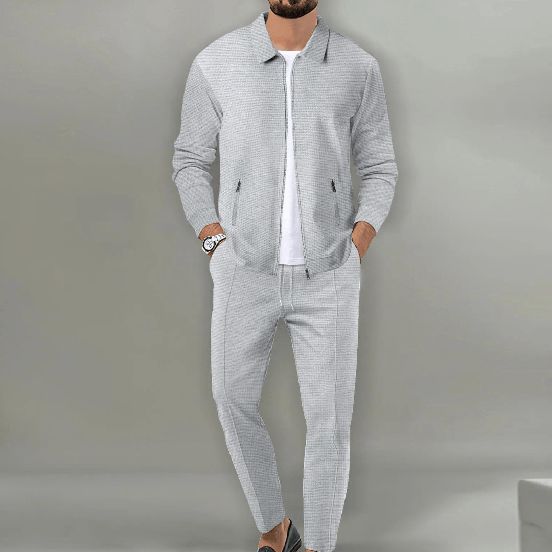 Dorian - Modern Textured Jacket & Trouser Set | By Mason & Reed London
