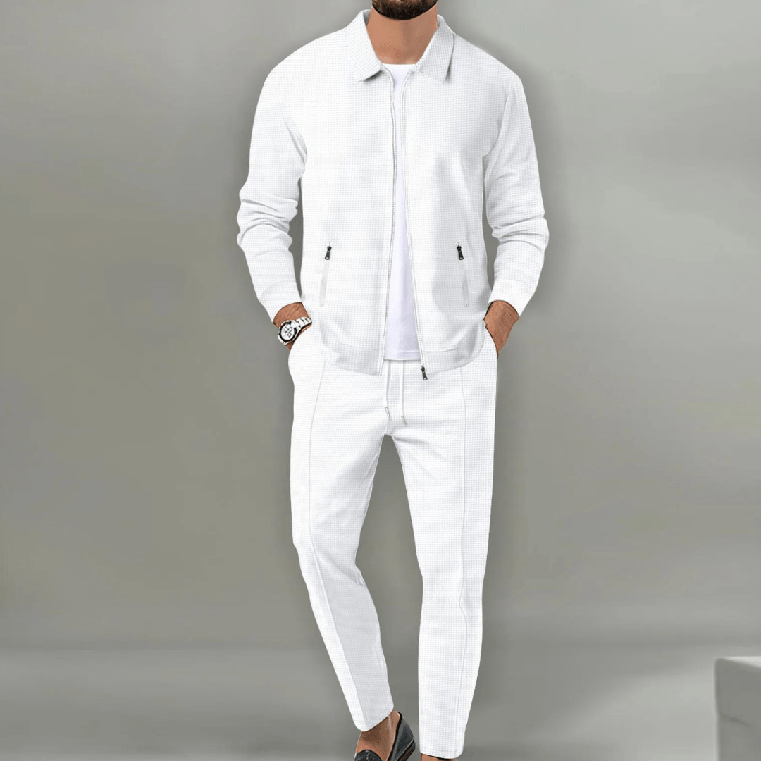 Dorian - Modern Textured Jacket & Trouser Set | By Mason & Reed London