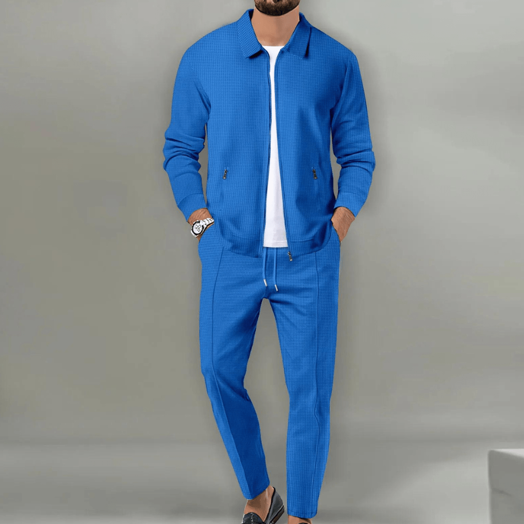 Dorian - Modern Textured Jacket & Trouser Set | By Mason & Reed London