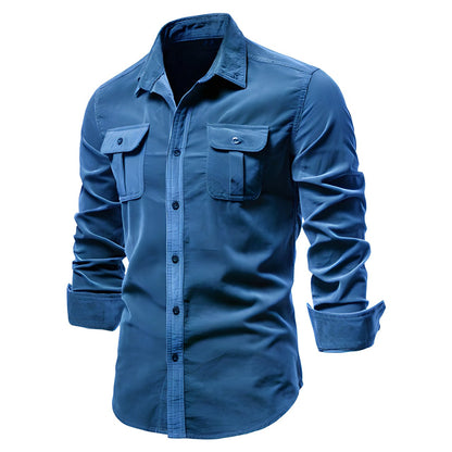 Brian - Classic Military Style Button-Up Shirt | By Julian & Claire Toronto