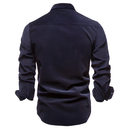 Brian - Classic Military Style Button-Up Shirt | By Julian & Claire Toronto