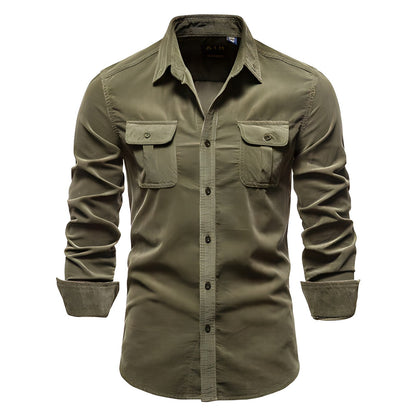 Brian - Classic Military Style Button-Up Shirt | By Julian & Claire Toronto