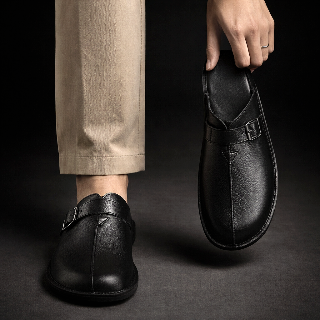 Ross - Classic Slip-On Comfort Mules | By Mason & Reed London
