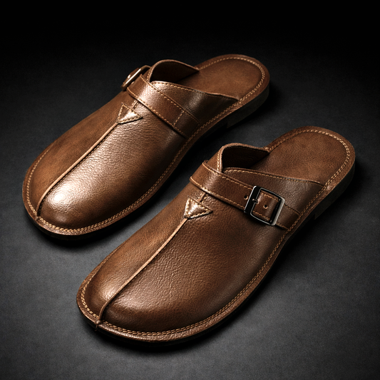 Ross - Classic Slip-On Comfort Mules | By Mason & Reed London