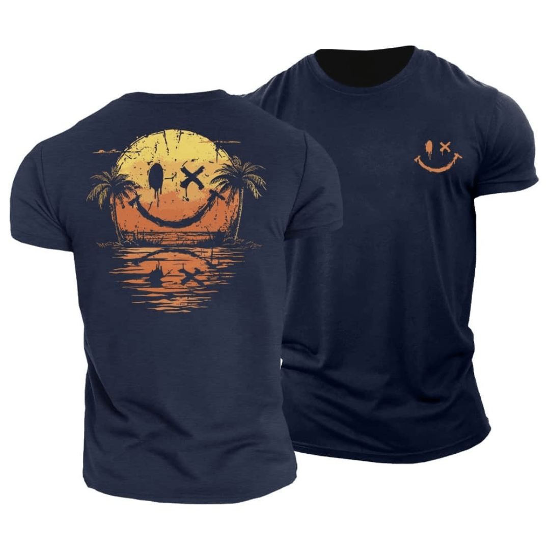 Tiernan - Minimalist Smiley Everyday Tee | By Mason & Reed London