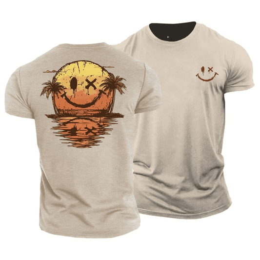 Tiernan - Minimalist Smiley Everyday Tee | By Mason & Reed London