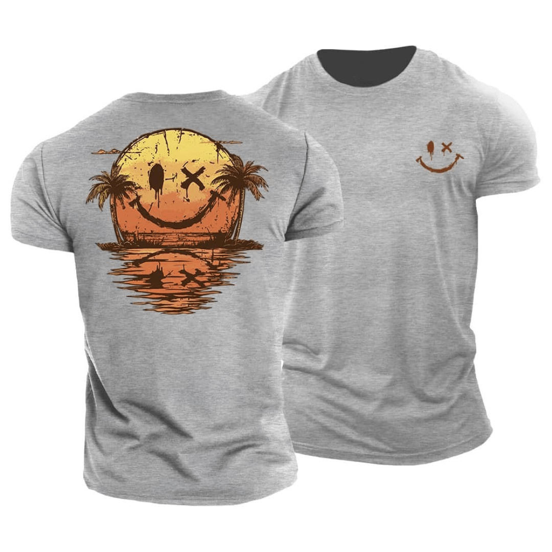 Tiernan - Minimalist Smiley Everyday Tee | By Mason & Reed London