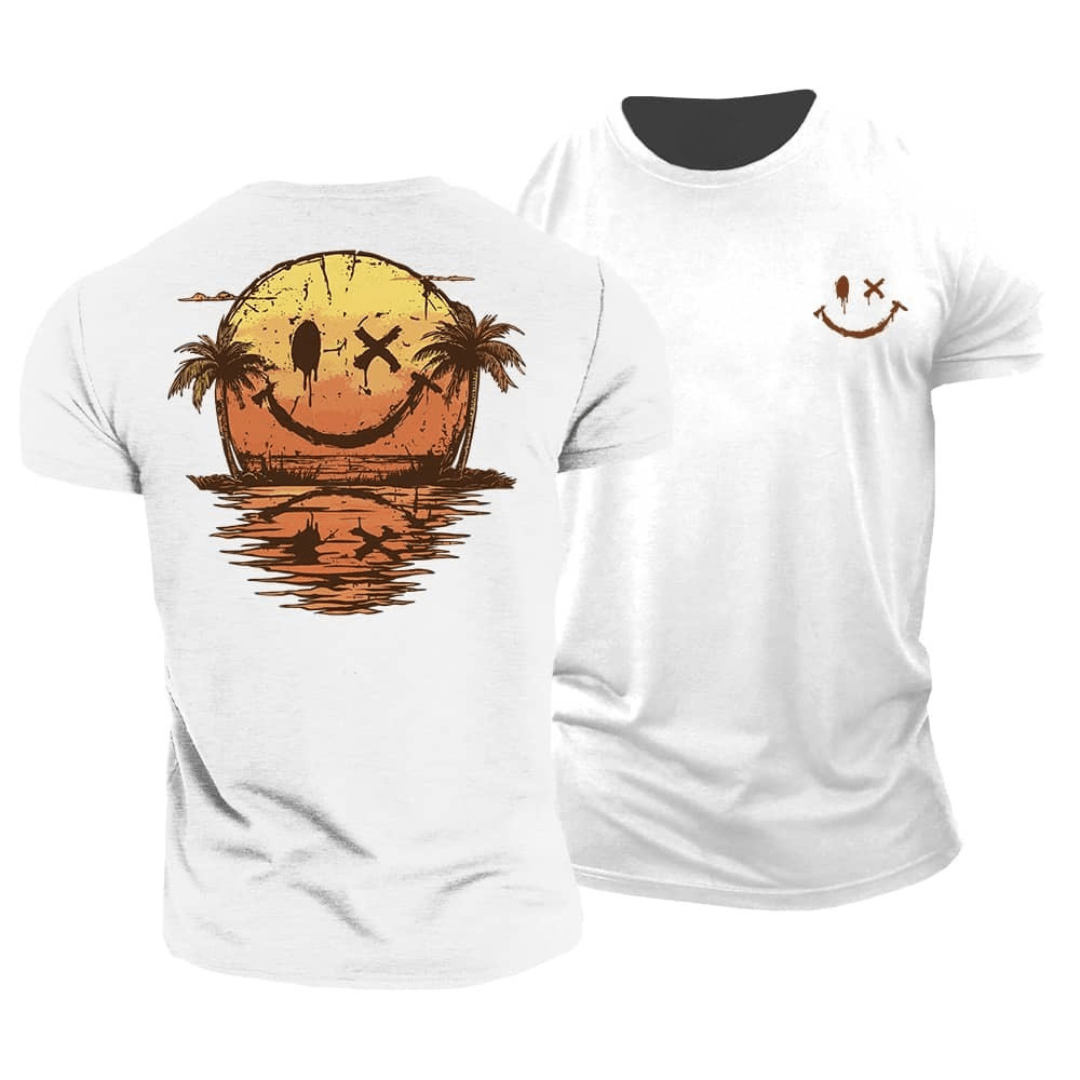 Tiernan - Minimalist Smiley Everyday Tee | By Mason & Reed London