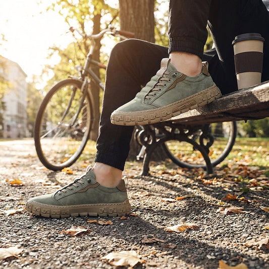 Reuben - Classic Everyday Lace-Up Sneakers | By Mason & Reed London
