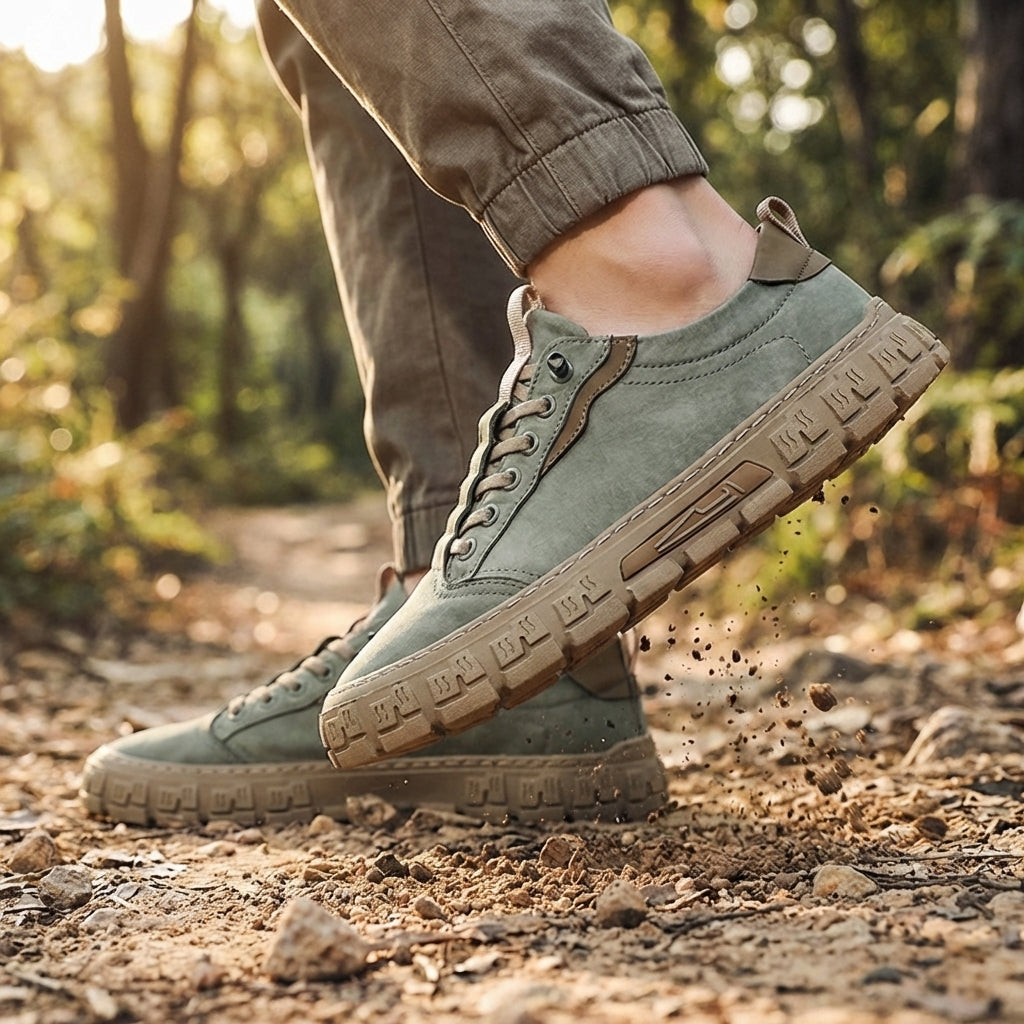 Reuben - Classic Everyday Lace-Up Sneakers | By Mason & Reed London