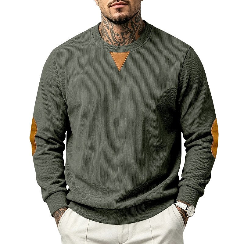 Billy - Textured Colour Block Sweatshirt | By Mason & Reed London