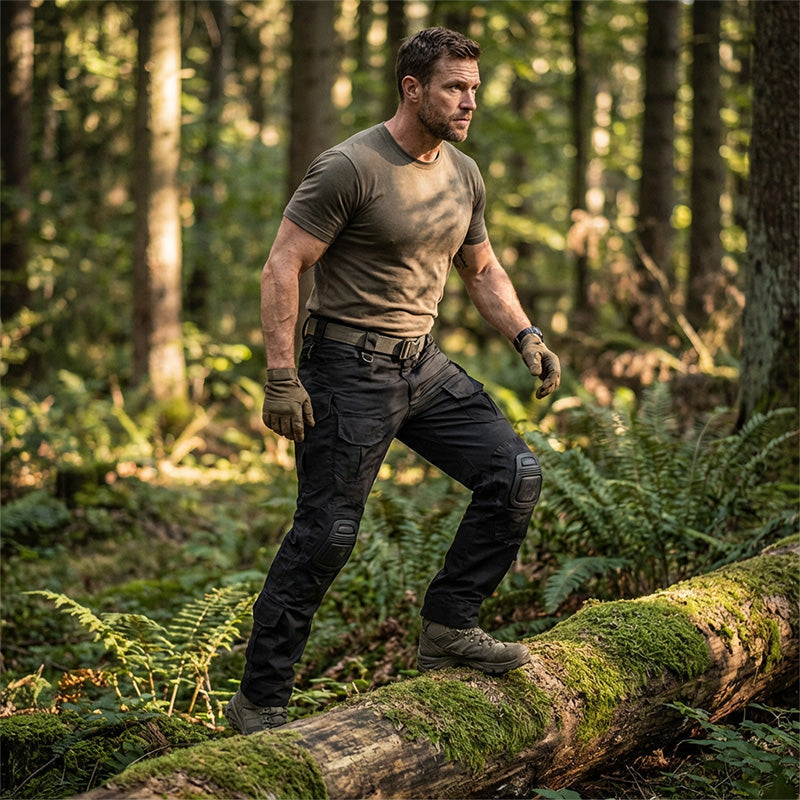 Alan - Tactical Cargo Trousers with Knee Pads | By Mason & Reed London