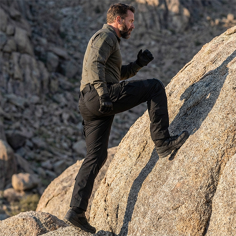 Alan - Tactical Cargo Trousers with Knee Pads | By Mason & Reed London