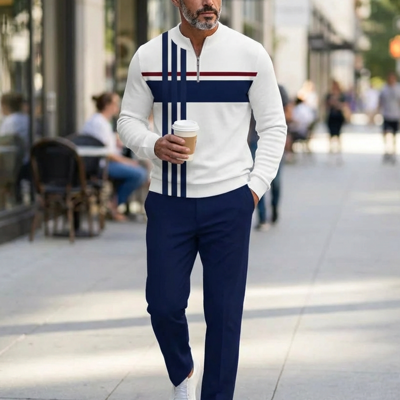 Cullen - Everyday Quarter-Zip Co-Ord Set | By Mason & Reed London